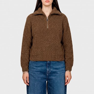 Свитер Edwin W Neva Sweater коричневый, артикул I035711.3FC.67