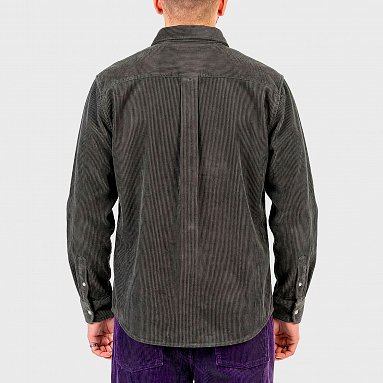 Рубашка Carhartt Wip L/S Madison Cord Shirt, цвет серый, артикул I029958.2F9.XX