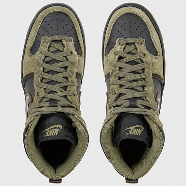 Кроссовки Nike Dunk High Up W, цвет зеленый, артикул DH3718-200