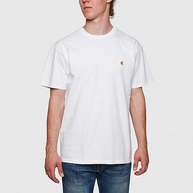 Футболка Carhartt Wip S/S Chase T-Shirt белый, артикул I026391.00R.XX