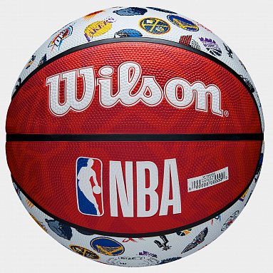 Мяч Баскетбольный Wilson NBA All Team, цвет белый, артикул WTB1301XBNBA