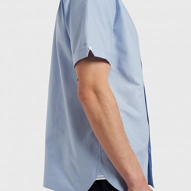 Рубашка Fred Perry Short Sleeve Oxford Shirt, цвет голубой, артикул M2701-146
