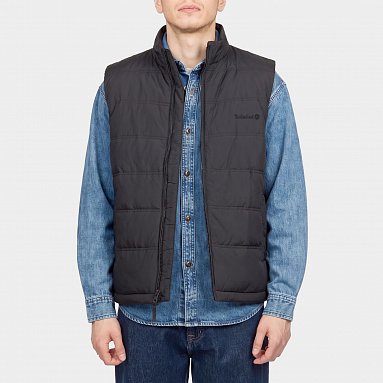 Жилет Timberland Axis Peak Water Repellent Puffer Vest, цвет черный, артикул TBC0YH750011