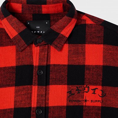 Рубашка Edwin Sebastian Shirt Ls, цвет красный, артикул I034100.1V2.67