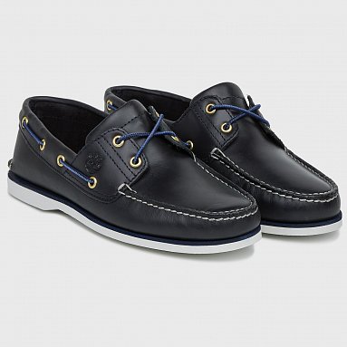 Мокасины Timberland 2 Eye Classic Boat, цвет синий, артикул TB0A5QU80191