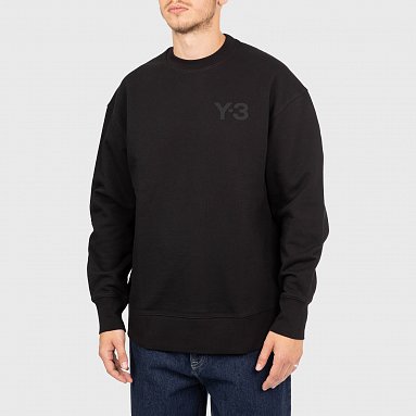 Свитшот Y-3 Classic Chest Logo Crew Neck черный, артикул GV4194