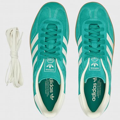 Кроссовки adidas Originals Gazelle Indoor, цвет зеленый, артикул JQ8391