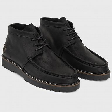 Ботинки Fred Perry Mid Kenney Waxed Suede, цвет черный, артикул B3436-102