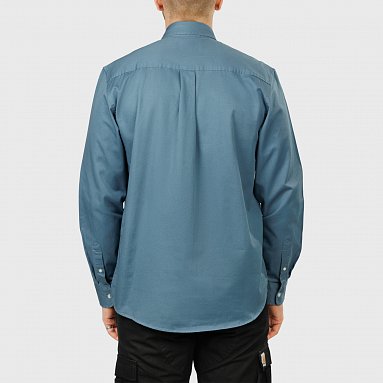 Рубашка Carhartt Wip L/S Madison Shirt, цвет голубой, артикул I023339.2RN.XX