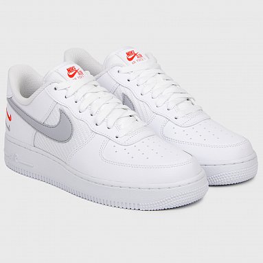 Кроссовки Nike Air Force 1 '07 Double Swoosh, цвет белый, артикул FD0666-100