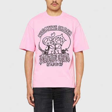 Футболка Edwin Positive Chaos Ts розовый, артикул I036613.31A.67
