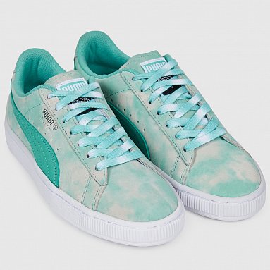 Кеды Puma X Diamond Supply Suede Diamond, цвет бирюзовый, артикул 36939601