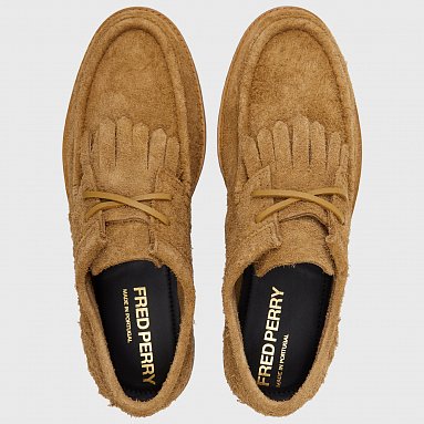 Лоферы Fred Perry Low Kenney Hairy Suede, цвет коричневый, артикул B7308-644