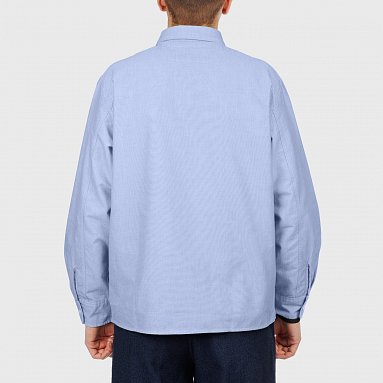 Рубашка Edwin Big OX Shirt LS, цвет голубой, артикул I033368.01.67