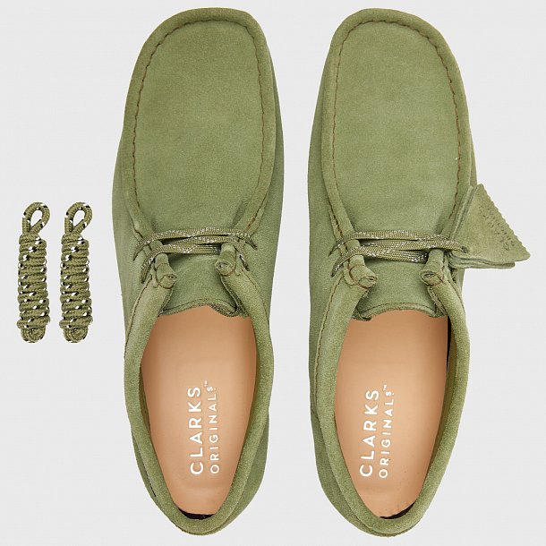 Ботинки Clarks Originals Wallabee Gore-Tex 26174044 (цвет: зеленый