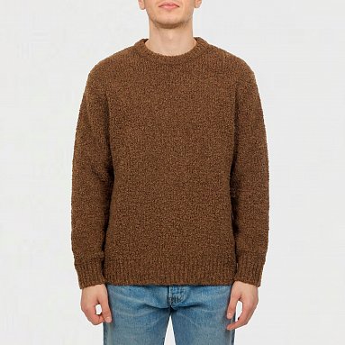 Свитер Edwin Dun Textured Sweater коричневый, артикул I034134.3FC.67