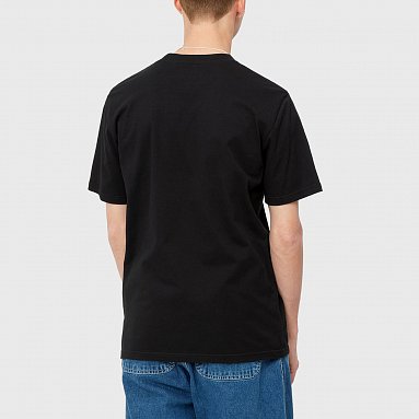 Футболка Carhartt Wip S/S Script T-Shirt, цвет черный, артикул I031047.0D2.XX