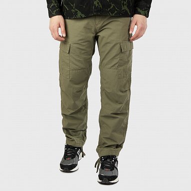 Брюки Carhartt Wip Aviation Pant, цвет зеленый, артикул I009578.667.02