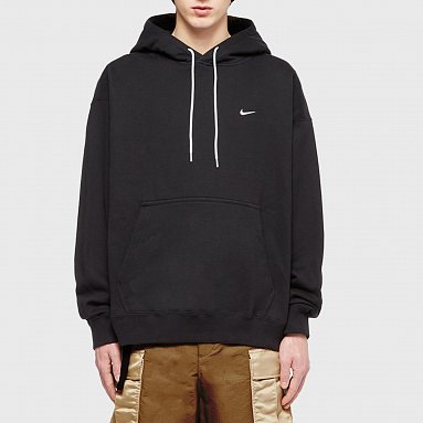Толстовка Nike NRG Solo Swoosh Fleece Hoodie черный, артикул CV0552-010