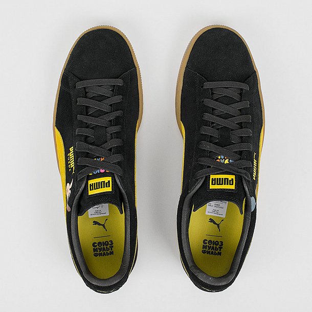 Кроссовки Puma X Союзмультфильм Suede Black-Taffy-Radiant Yellow - фото 1