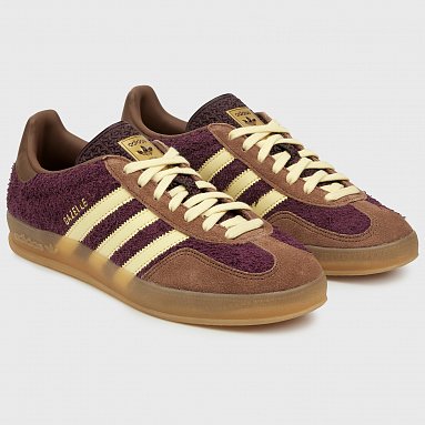 Кроссовки adidas Originals Gazelle Indoor, цвет бордовый, артикул JI0324