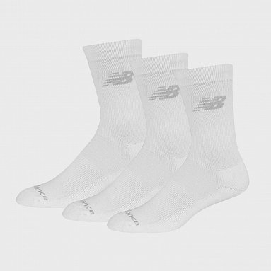 Носки New Balance Performance Cotton Cushioned Crew Socks 3 Pack белый, артикул LAS95363/WT