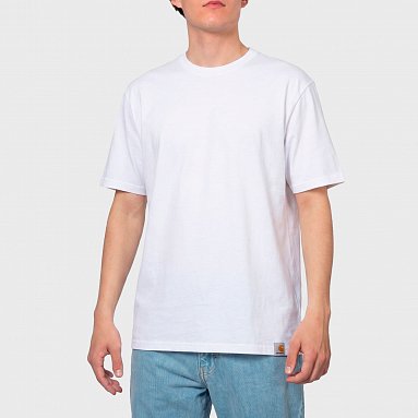 Футболка Carhartt S/S Non-Pocket T-Shirt белый, артикул 104264-WHT