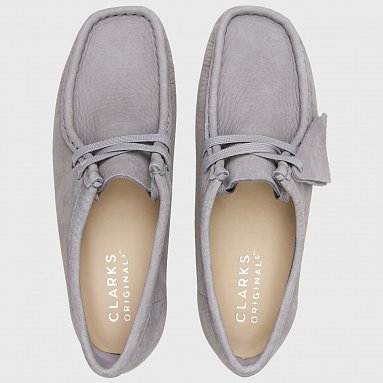Ботинки Clarks Originals Wallabee Wmns, цвет серый, артикул 26169921