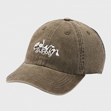Бейсболка Edwin Soft Washed 6 Panel Cap коричневый, артикул I036545.51.06