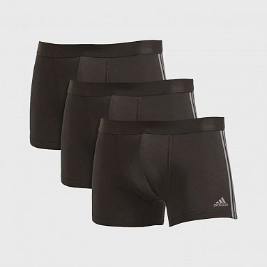 Комплект мужских трусов Adidas Trunk 3-Pack черный, артикул 4A2M02-000