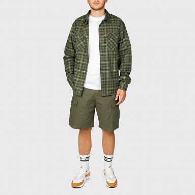 Рубашка Nike SB Flannel Button Up Shirt, цвет зеленый, артикул FN2567-222