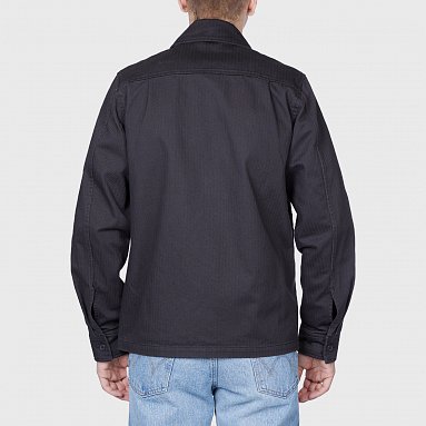 Рубашка Fred Perry Herringbone Overshirt, цвет серый, артикул M7754-297