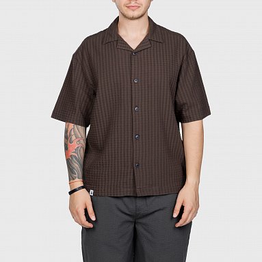 Рубашка Edwin Saga Shirt SS коричневый, артикул I035019.51.67