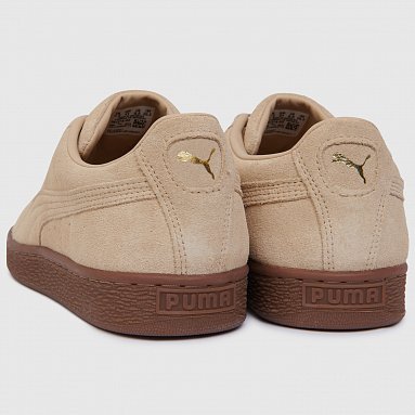 Кроссовки Puma Suede Gum, цвет черный, артикул 381174-02