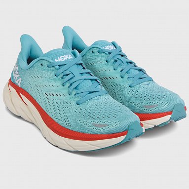 Кроссовки Hoka One One Clifton 8 W, цвет голубой, артикул 1119394-AEBL