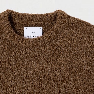 Свитер Edwin Dun Textured Sweater, цвет коричневый, артикул I034134.3FC.67