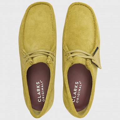 Ботинки Clarks Originals Wallabee, цвет зеленый, артикул 26173640