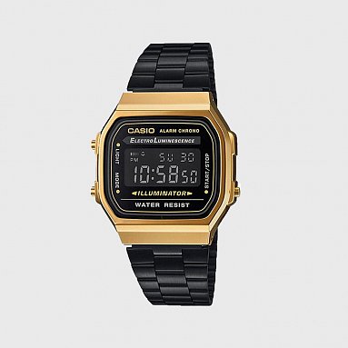 Часы Casio Vintage A-168WEGB-1B черный, артикул A-168WEGB-1B