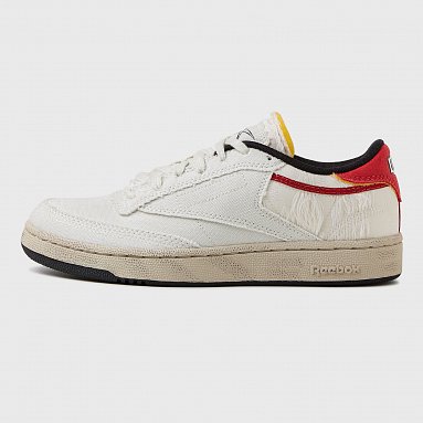 Кроссовки Reebok Club C 85 Street Fighter Ryu бежевый, артикул GZ9543