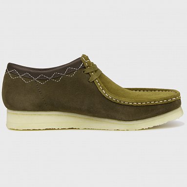 Ботинки Clarks Originals Wallabee, цвет зеленый, артикул 26163708