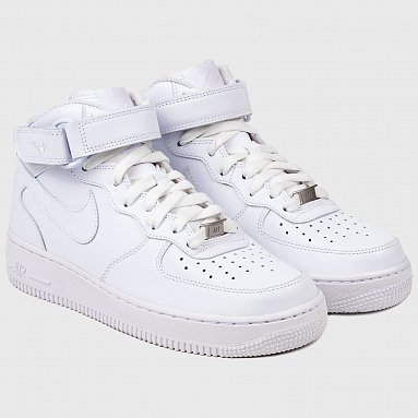 Кроссовки Nike Air Force 1 Mid '07 W, цвет белый, артикул DD9625-100
