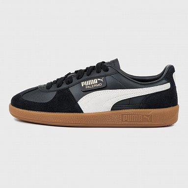 Кроссовки Puma Palermo Leather черный, артикул 396464-03