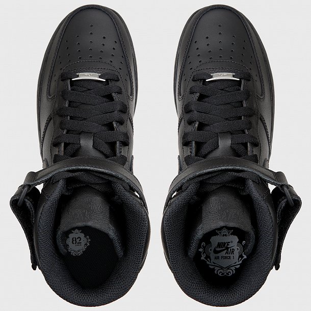 Кроссовки Nike Air Force 1 Mid '07 CW2289-001 — Black/Black | Campio