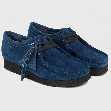 Ботинки Clarks Originals Wallabee Wmns, цвет синий, артикул 26173243