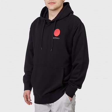 Толстовка Edwin Japanese Sun Hoodie Sweat черный, артикул I029285.89.67