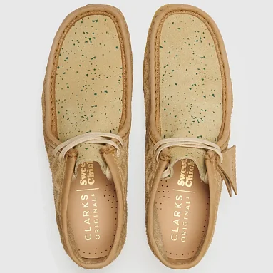 Ботинки Clarks Originals Wallabee x Sweet Chick , цвет бежевый, артикул 26163444