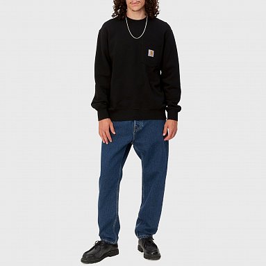 Мужские джинсы Carhartt Wip Newel Pant Regular, цвет синий, артикул I029208.01.06