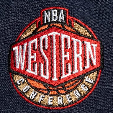 Бейсболка Mitchell & Ness Conference Patch Snapback Golden State Warriors, цвет синий, артикул HHSS5133-GSWYYPPPNAVY