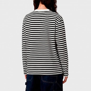 Лонгслив Carhartt Wip W L/S Ezra T-Shirt, цвет черный, артикул I036345.3KR.XX