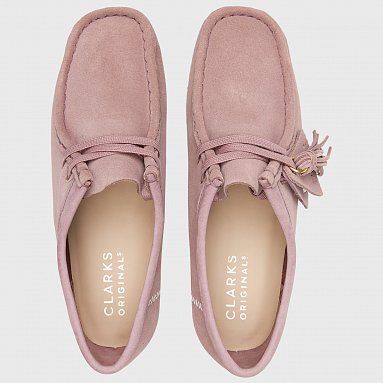 Ботинки Clarks Originals Wallabee Wmns, цвет розовый, артикул 26163265